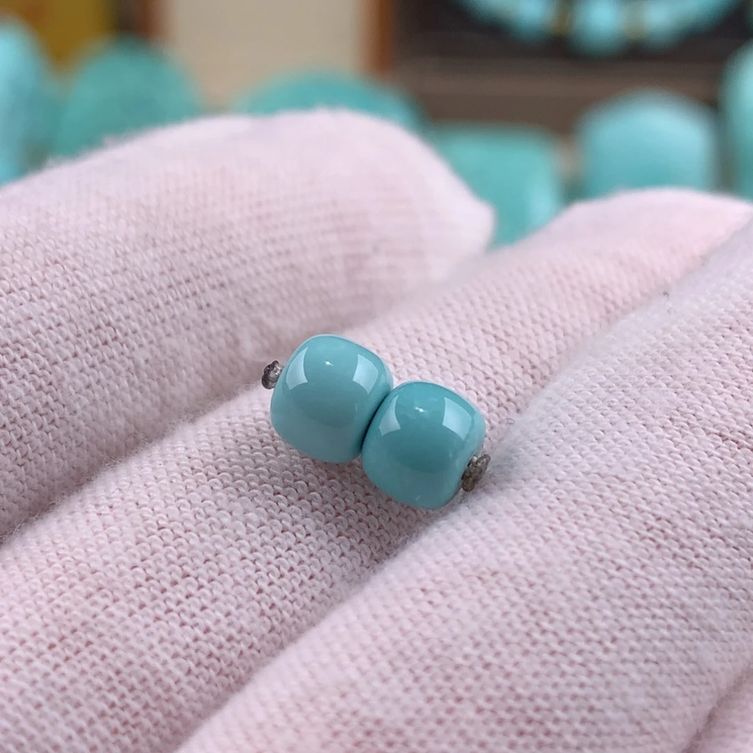 绿松石未镶嵌对珠卡6.2