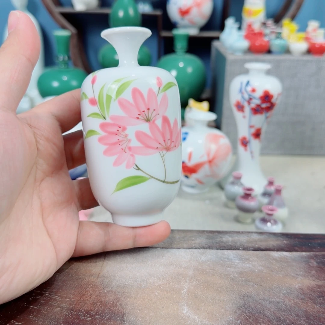陶瓷手工小花器摆件