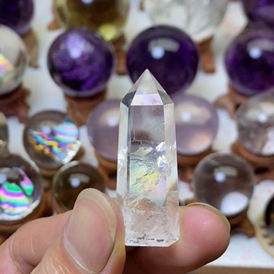 白水晶柱子未镶嵌水晶