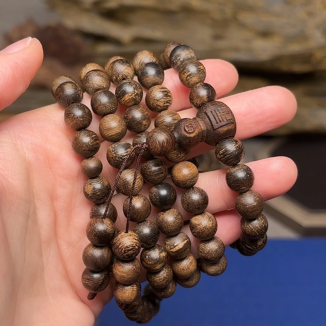 沉香手串星洲系达拉干沉香精品瘤疤料0.8×108