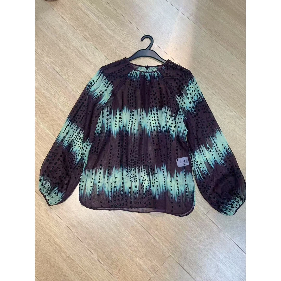 【珍衣社】2025新款烧花定位衬衫638A51177