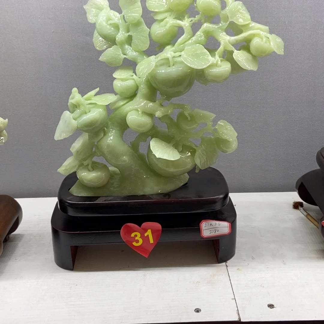 鸿***雁玉苹果摆件家居摆件