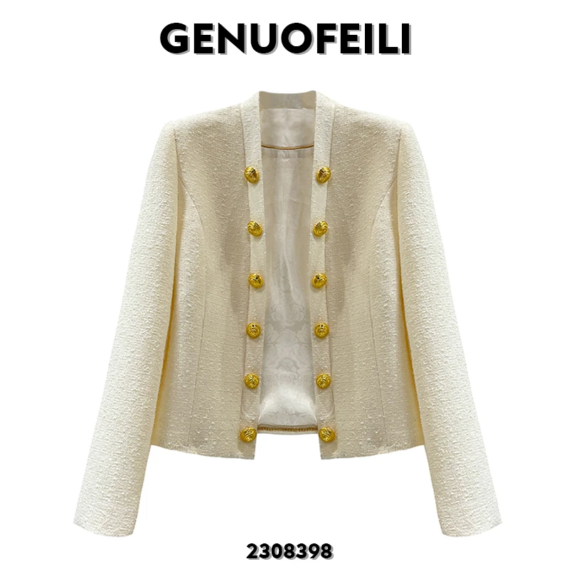 时尚气质高级白色小香风外套2308398