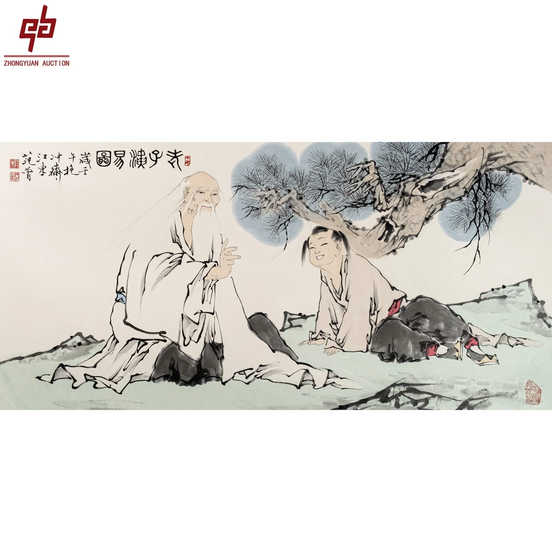 "lot7663 范老款 人物 镜片 136cm*68cm约8.3平尺"