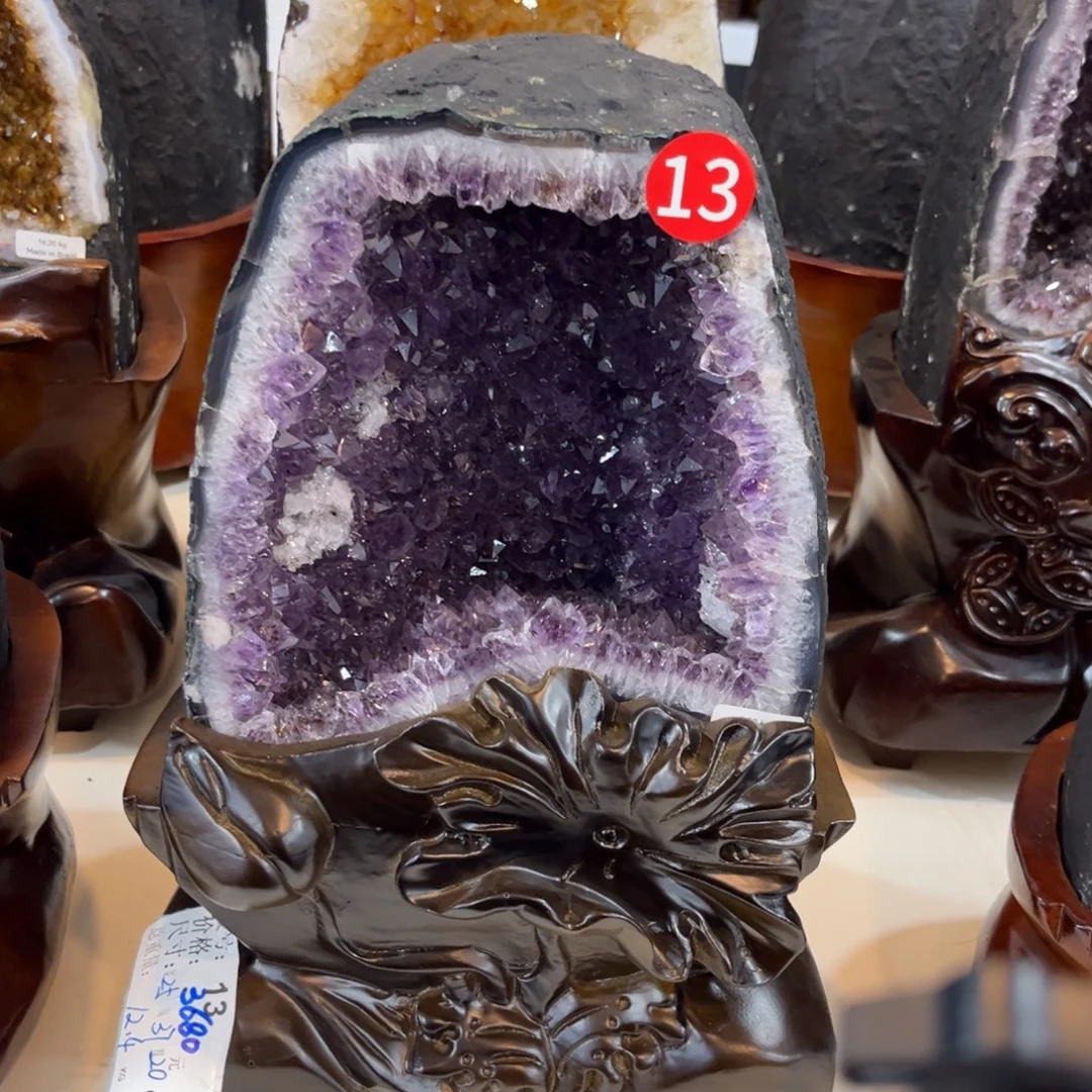 紫晶摆件未镶嵌水晶