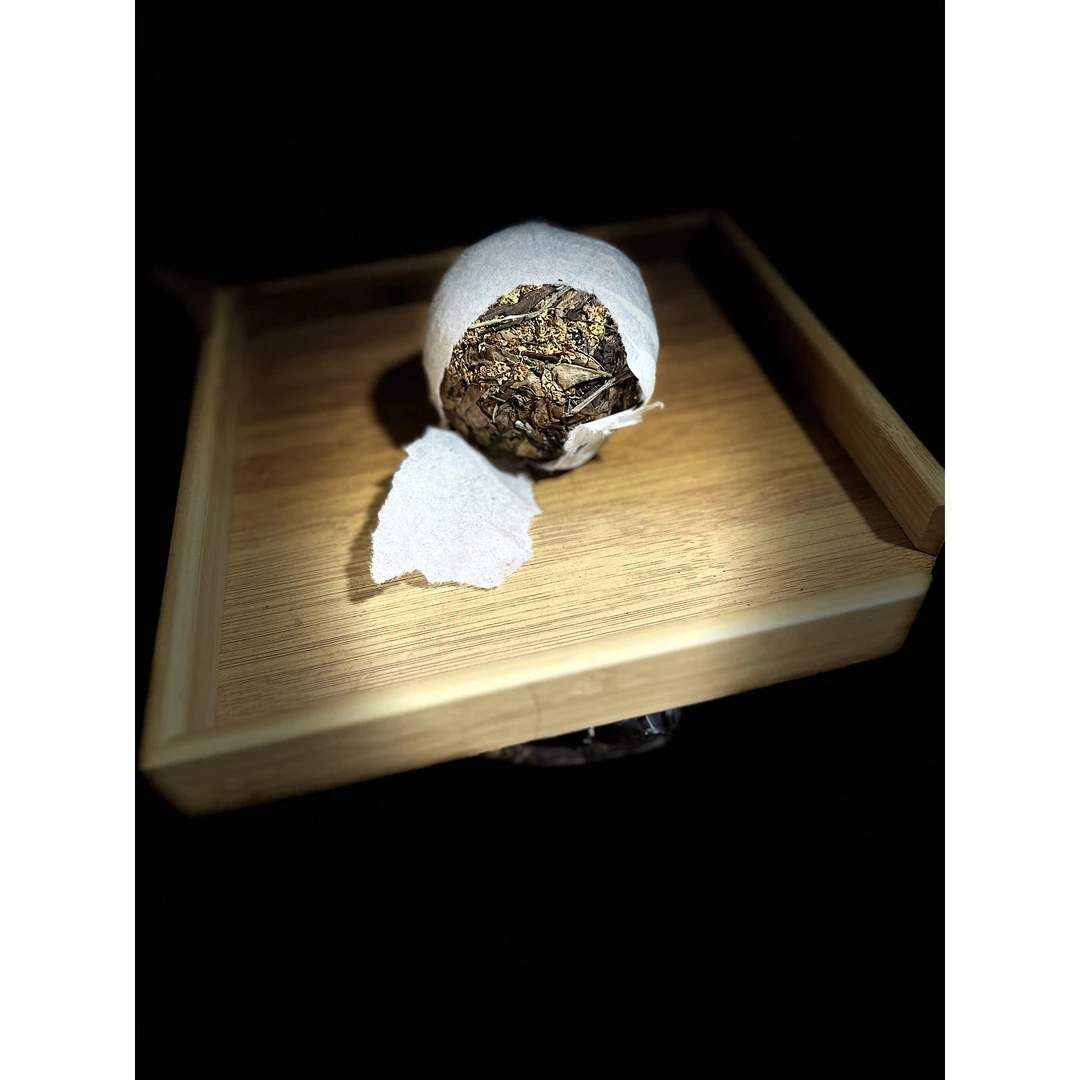 【山河记】2019年桂花白茶普洱茶100g