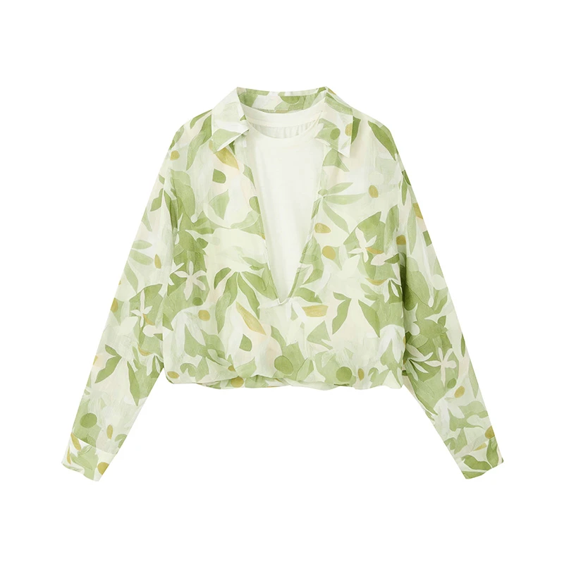 【柠檬专属】苎麻透气松弛感衬衫W5067