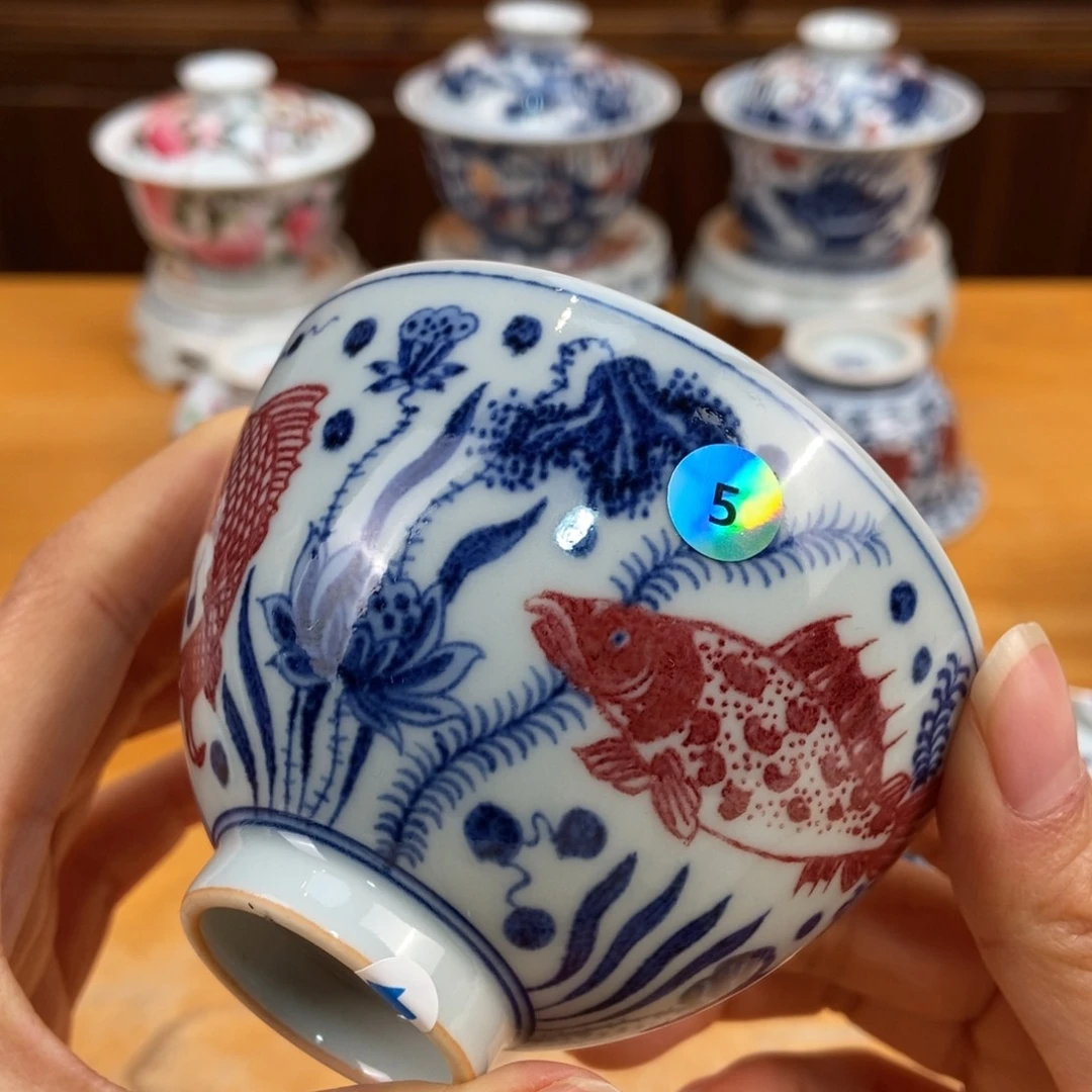 手绘现代茶具非古董