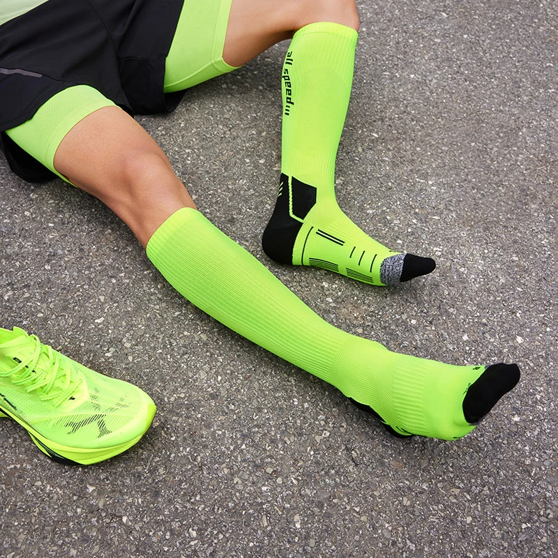男女同款户外跑步袜子防滑运动袜子健身训练高长筒跑步袜
