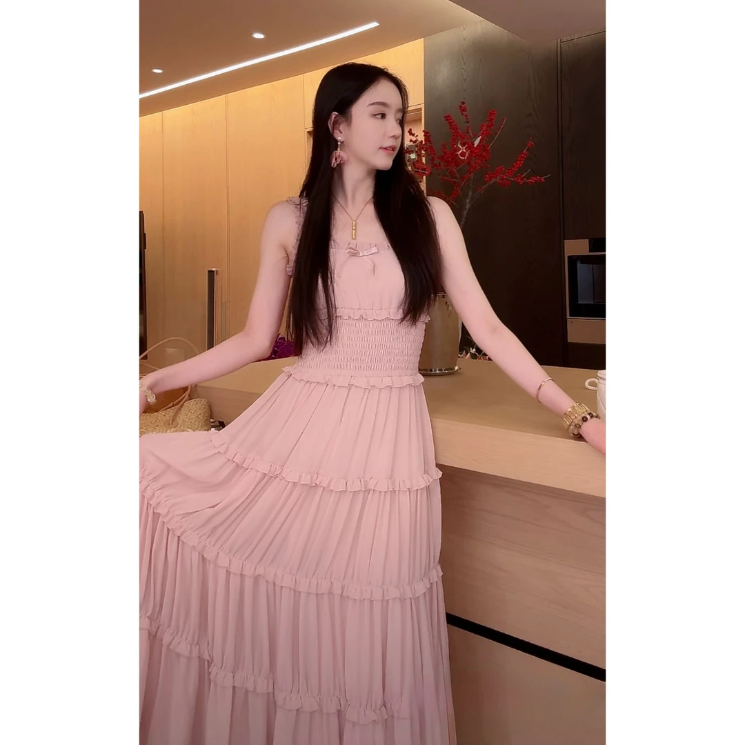 Zwinnie/詹维尼【蛋糕裙】春秋氛围仙气吊带裙 GHH202502