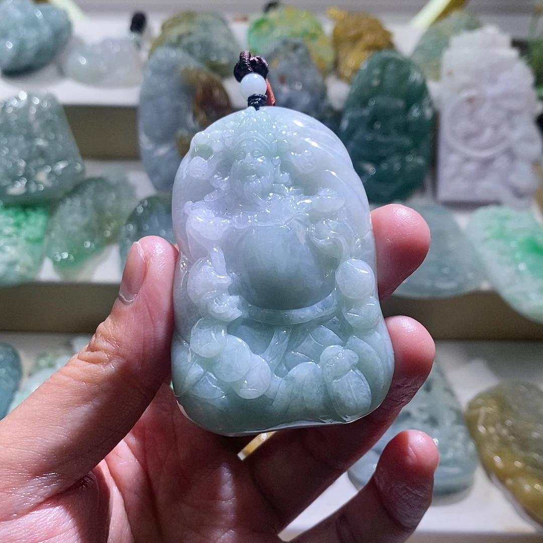 【闪购商品】翡翠颈饰未镶嵌温****司财神