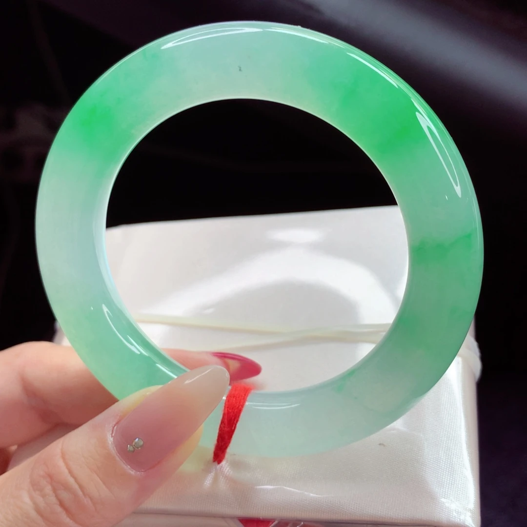 未镶嵌手镯翡翠9901许我耀眼 色标级甜阳绿 高货微瑕