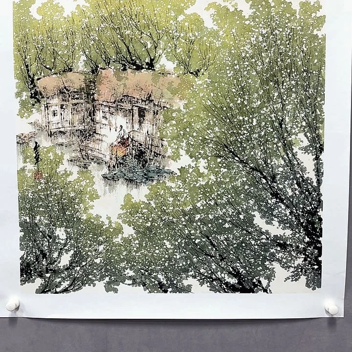 国画亲笔手绘放心去藏