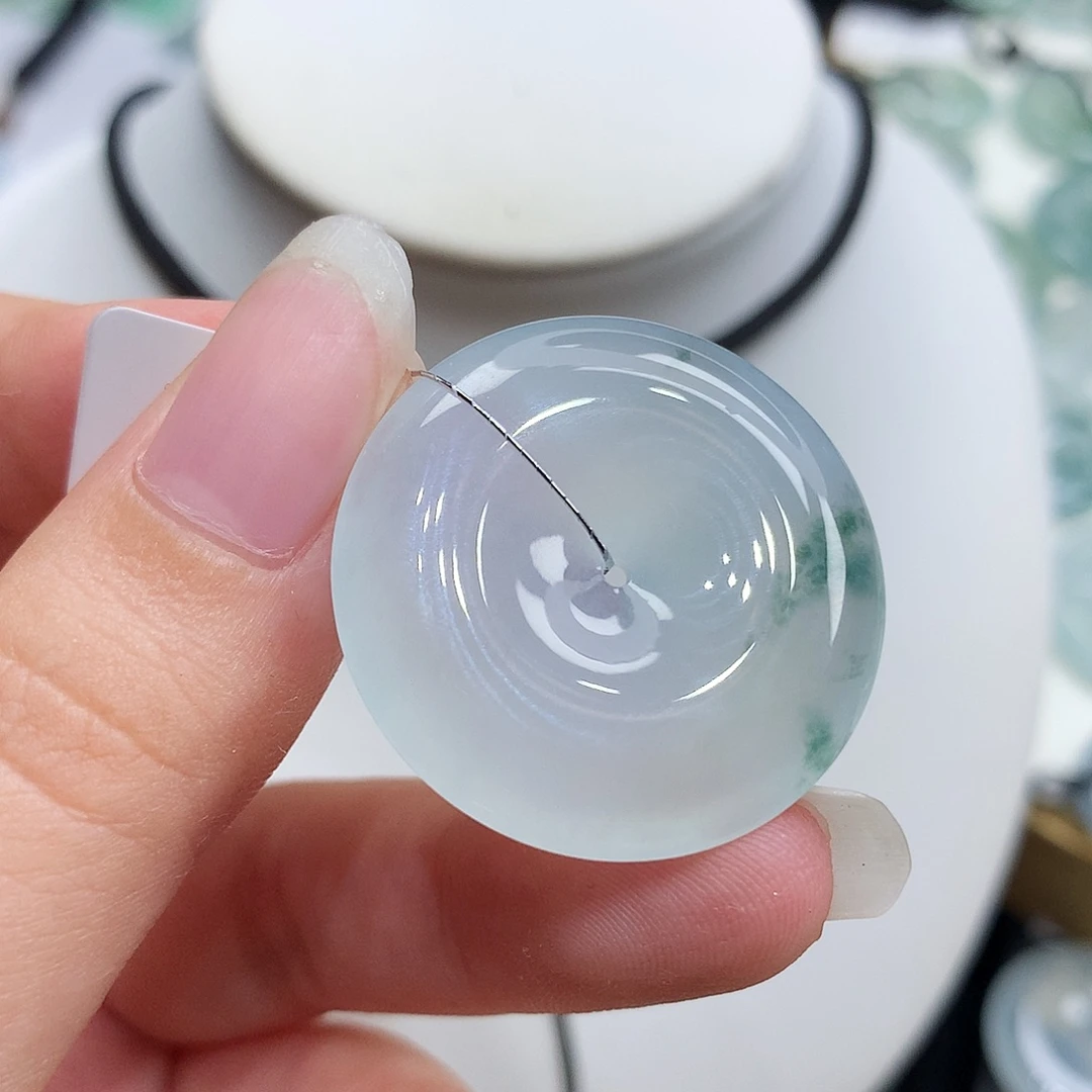 翡翠未镶嵌胸饰翡翠135，29.1/5.8