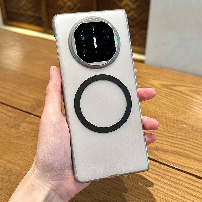 高级感适用华为matex5手机壳磁吸透明磨砂matex6折叠新款硬壳裸感