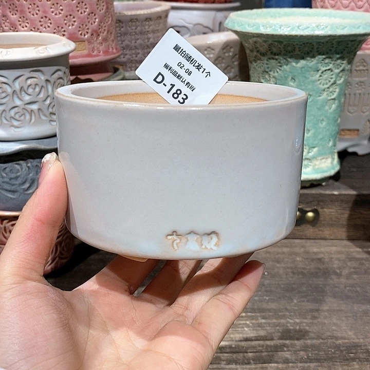 七里烧花盆2-8-183口径9