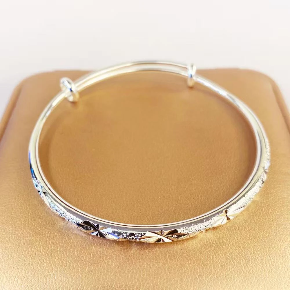 编号98  精美实心推拉满天星手镯 （无礼盒）