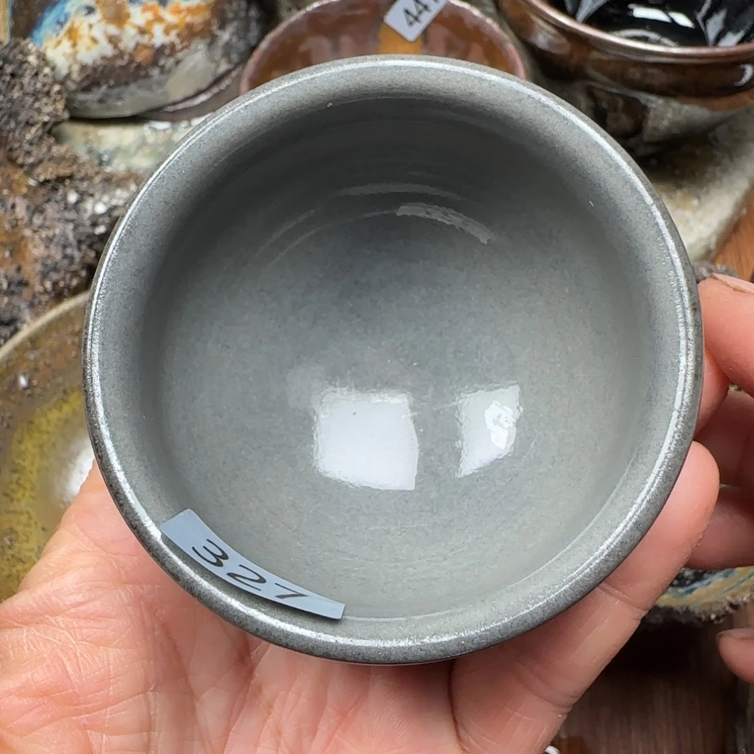 柴烧建盏茶盏茶杯461
