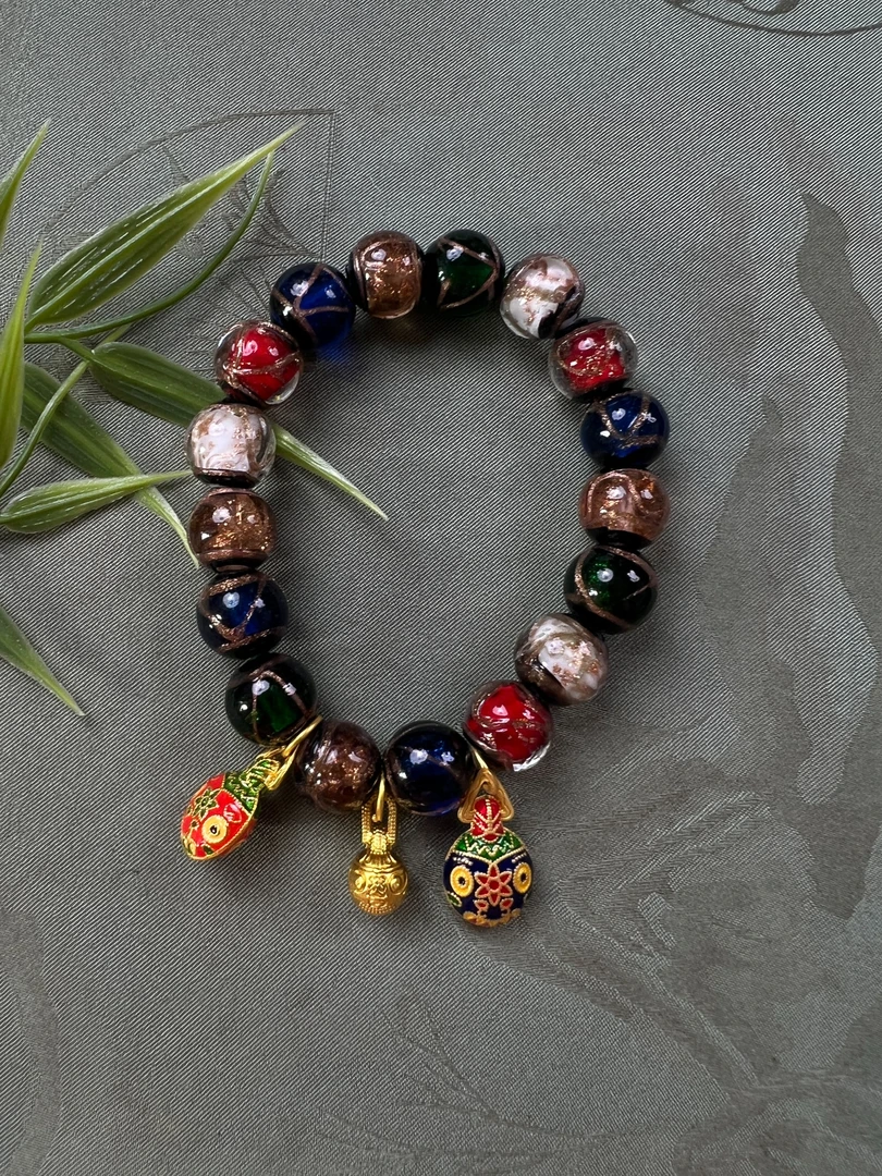 民族风五彩手串-无礼盒-V69