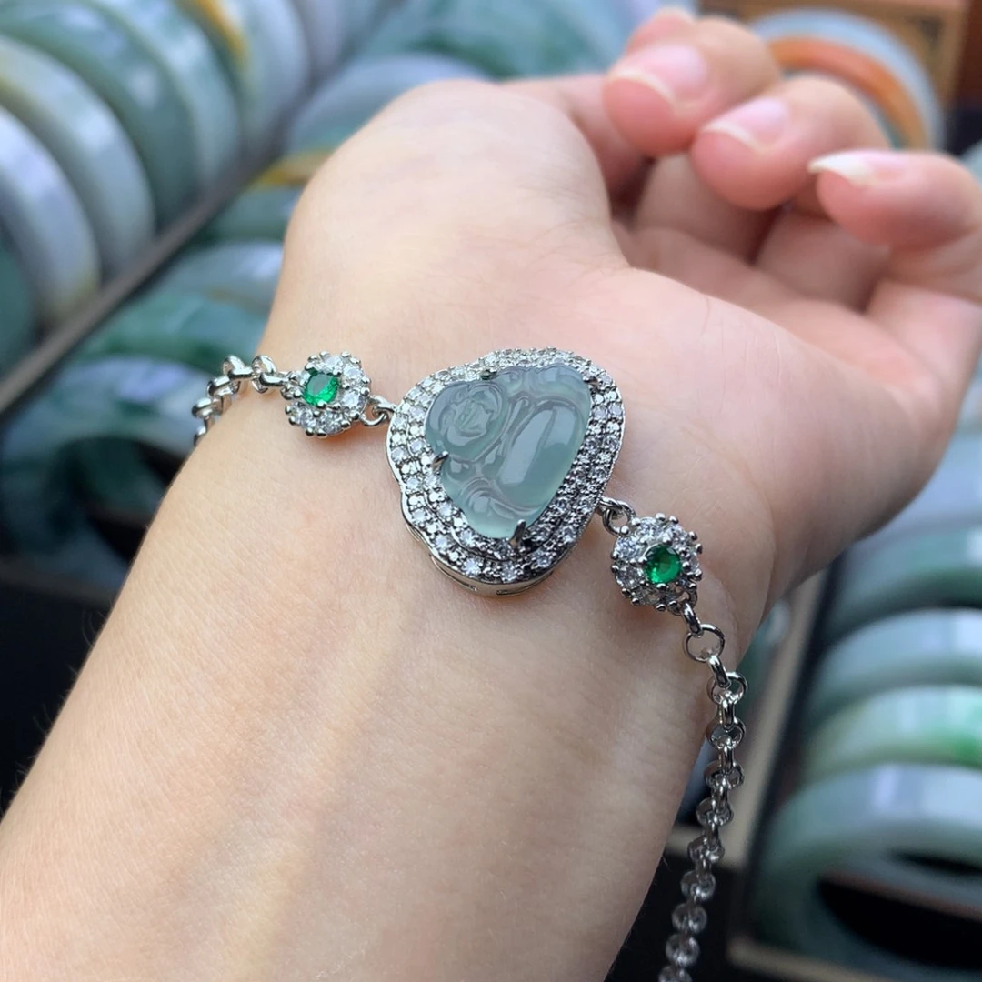 未镶嵌手链翡翠多样性