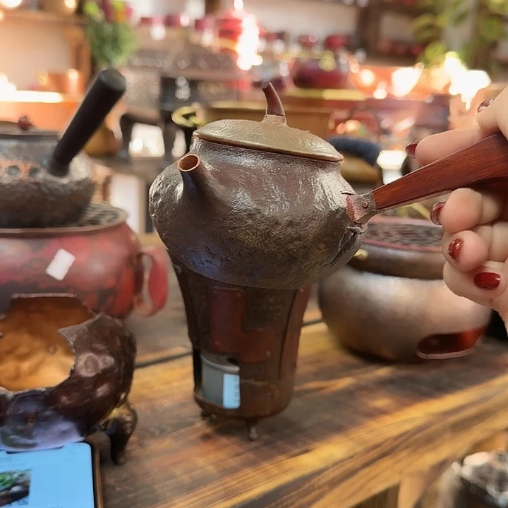 菜***包紫铜手工制作摆件