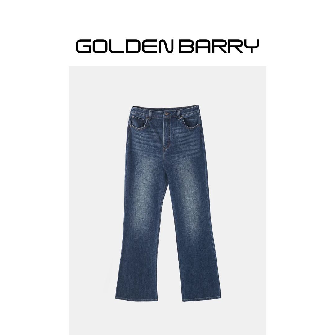 GOLDENBARRY|506032英式复古牛仔喇叭裤