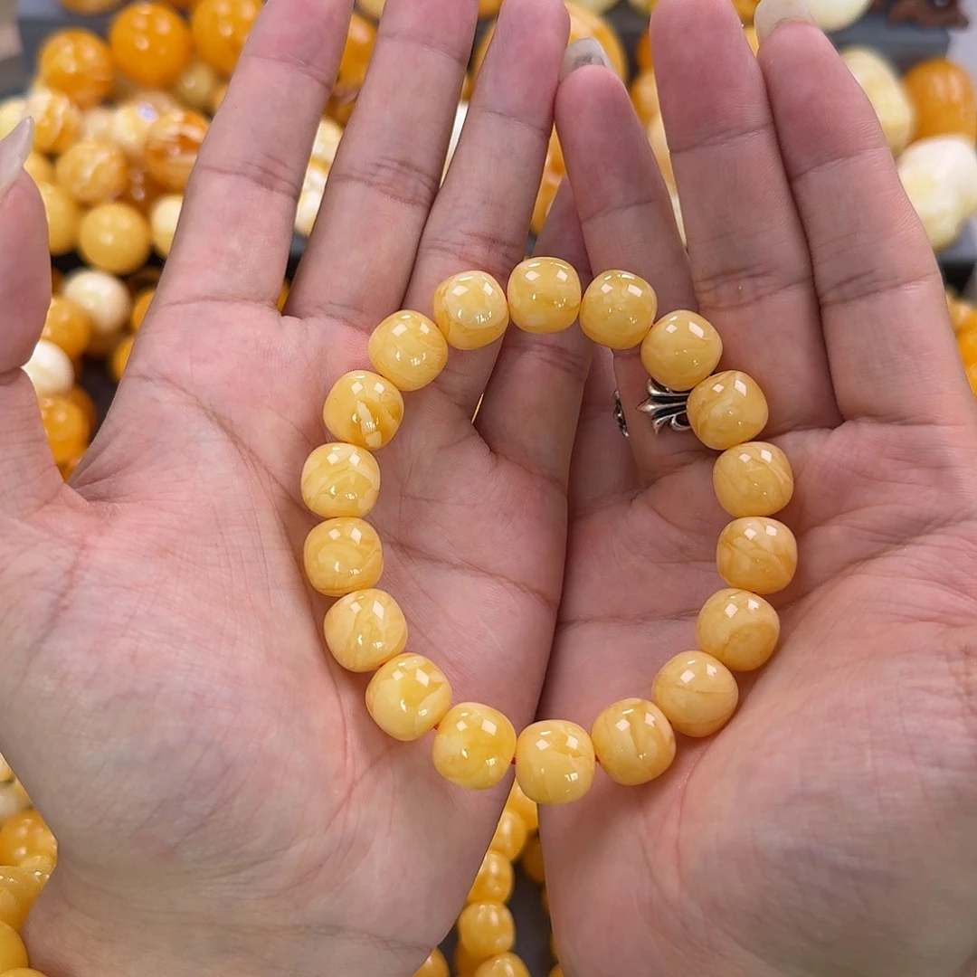 蜜蜡未镶嵌珠宝奇石同料13mm