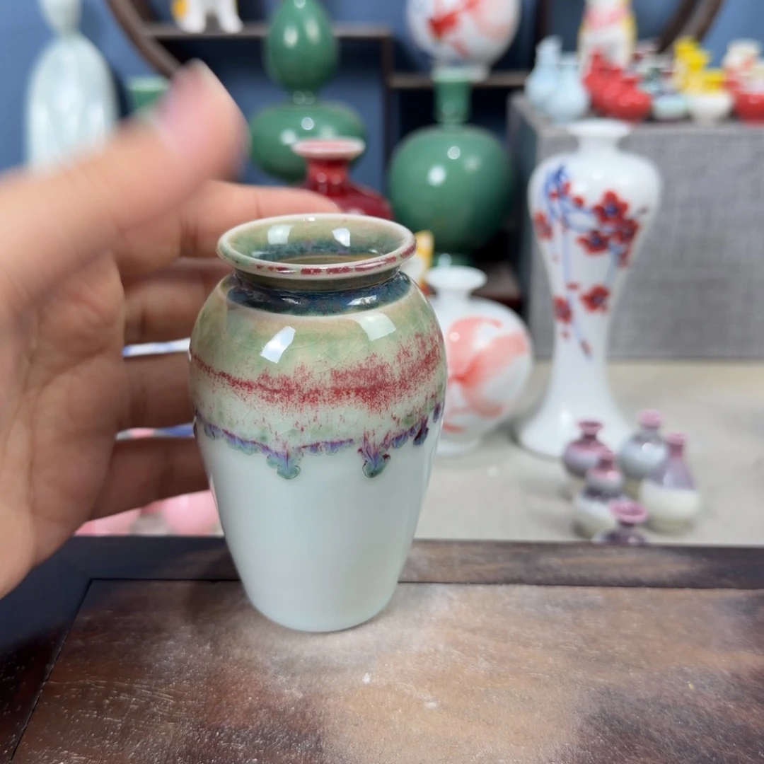 陶瓷手工小花器摆件