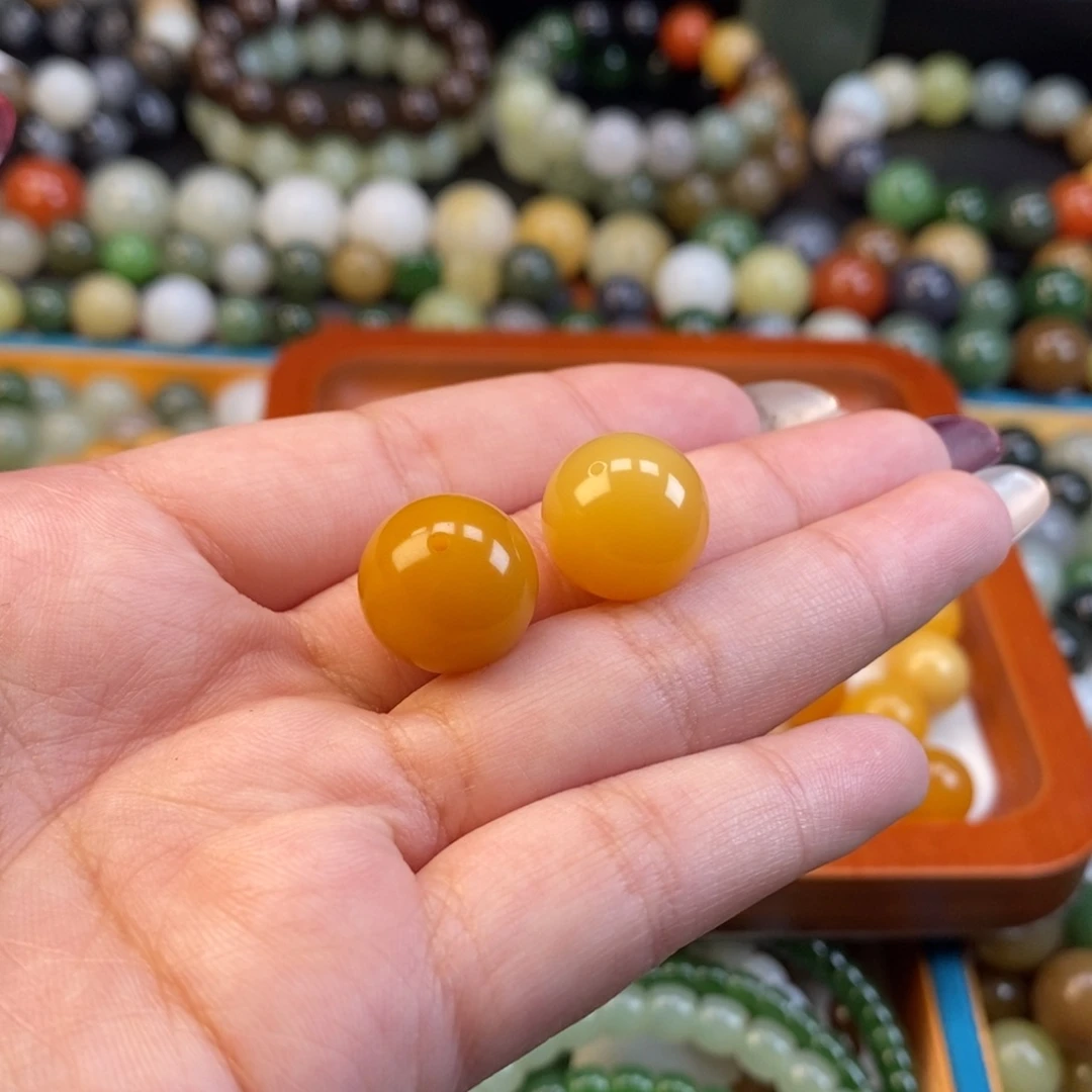 石英质玉缅黄单珠未镶嵌咖**ξz 14