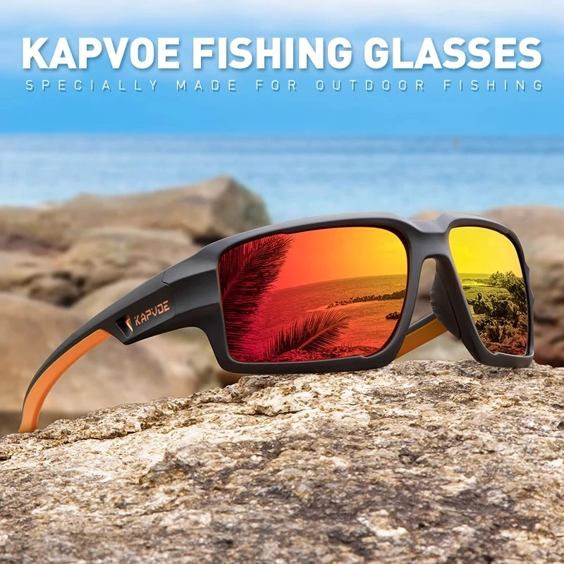 kapvoe户外运动护目防风沙钓鱼登山开车偏光炫彩太阳镜男女通用95