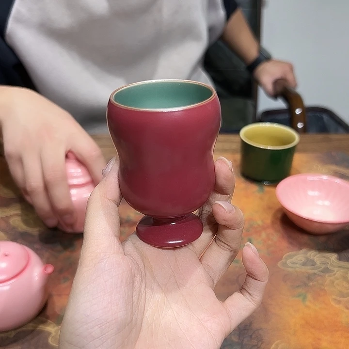 猫***子云间青瓷龙泉小米茶器
