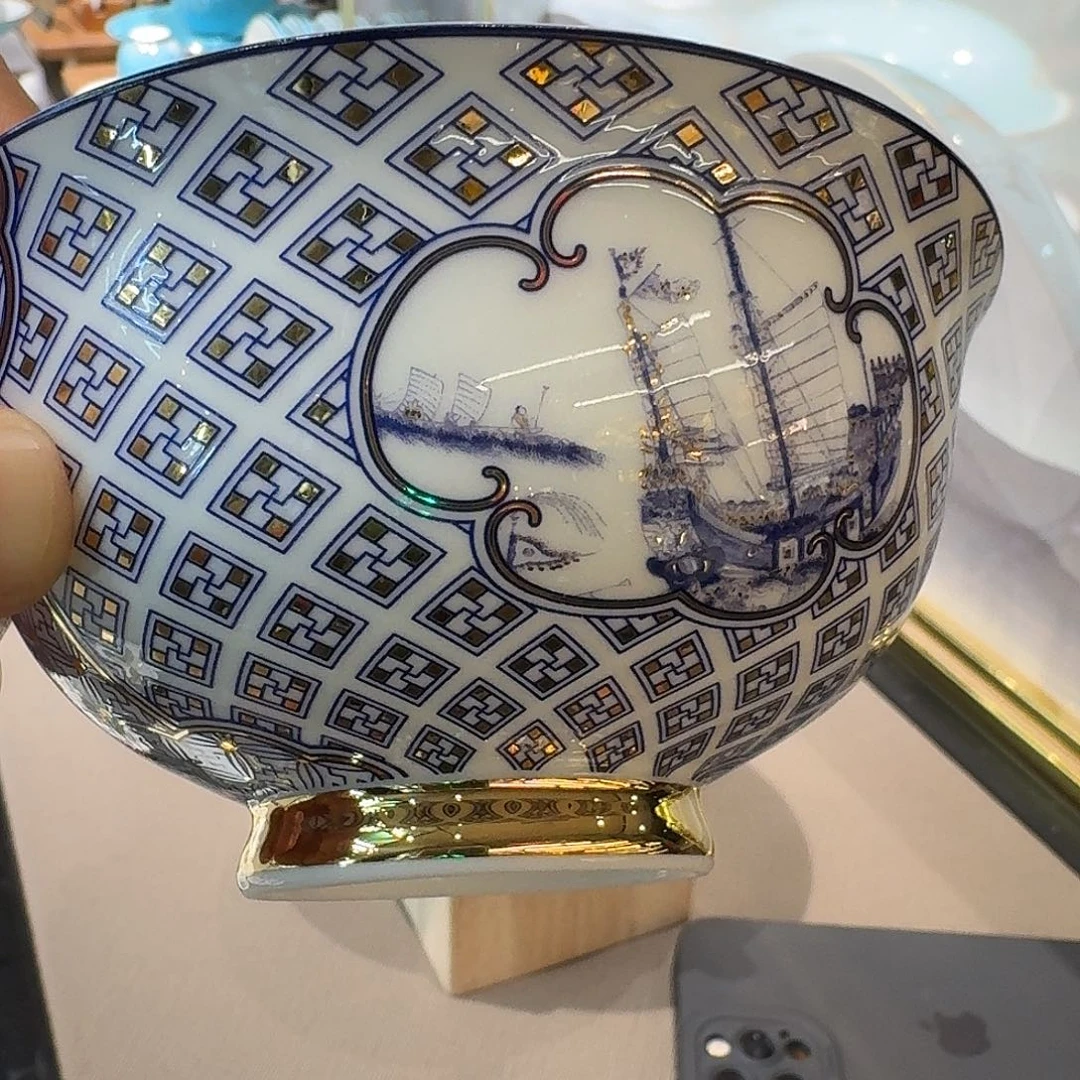 密***果陶瓷四海六寸碗五直拍福利