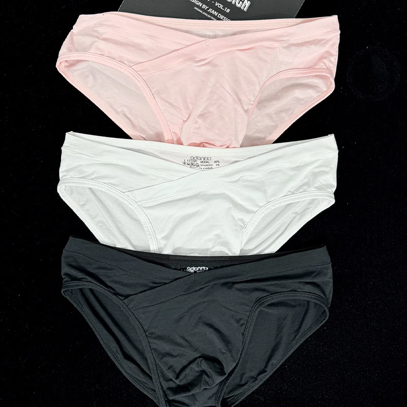 AD323男款三角莫代尔高弹内裤男士性感特色V字腰男生三角裤