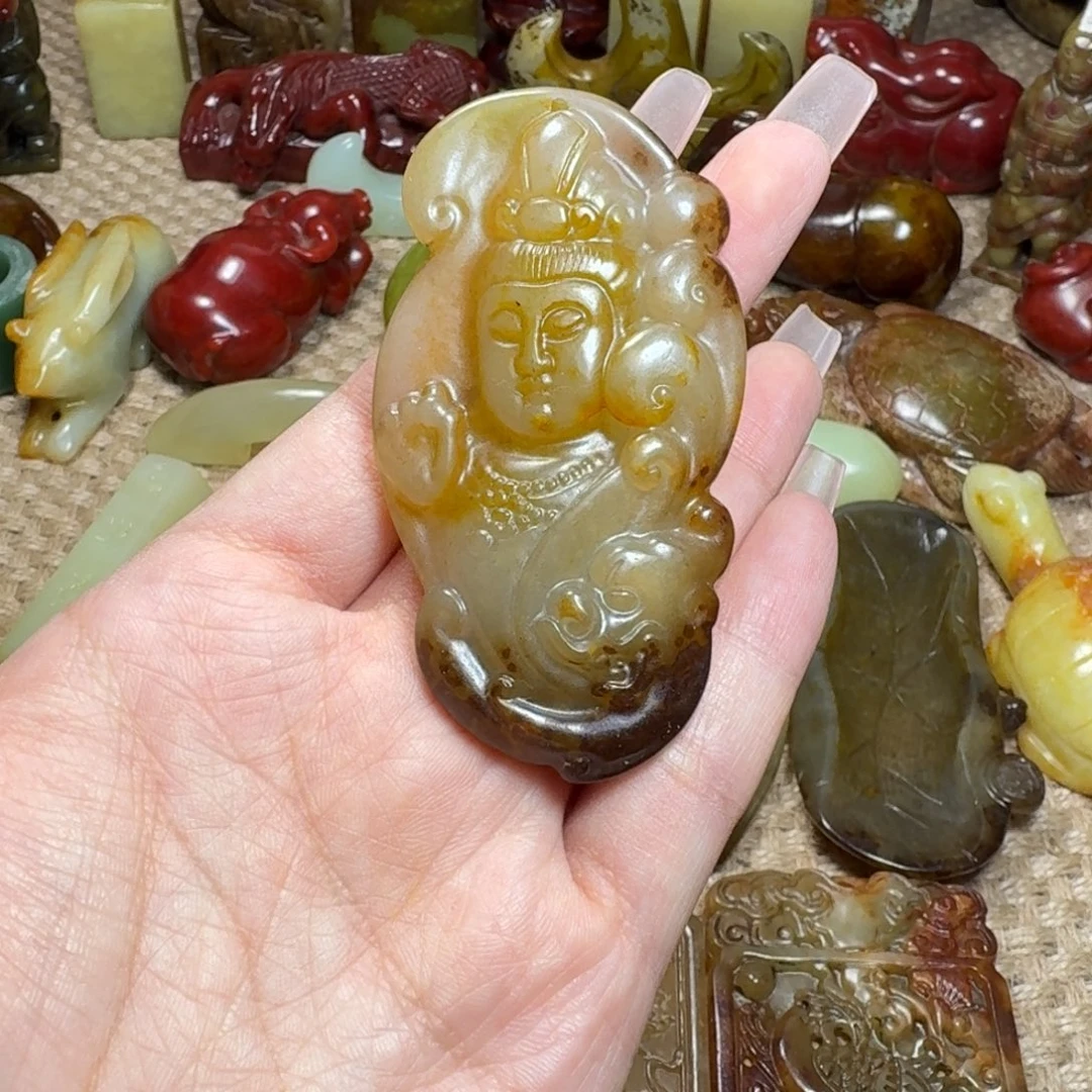 吊坠白玉菩提挂件