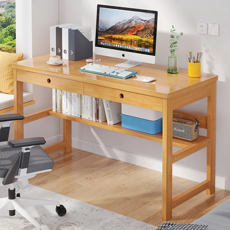 书桌学生家用电脑桌卧室写字桌长方形学习桌子工作台办公桌出租屋