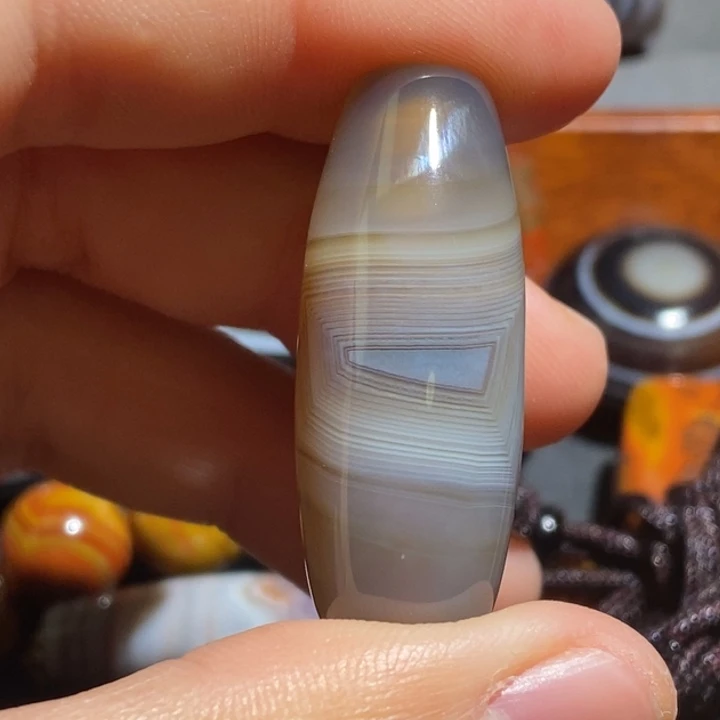 玛瑙/玉髓钛钢颈饰