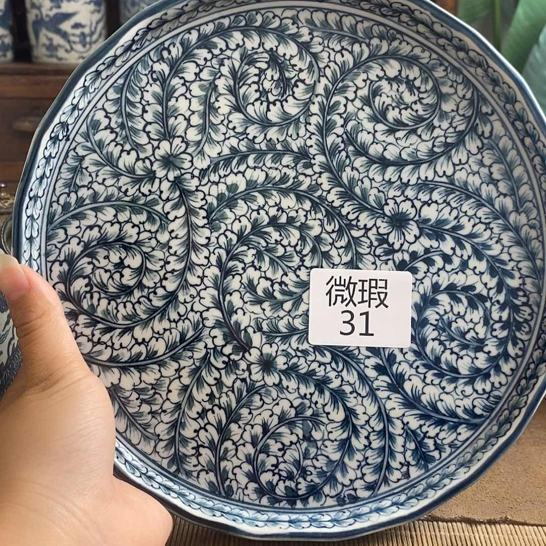 ****仔手工手绘青花陶瓷