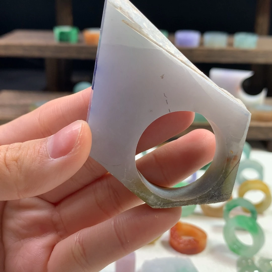 未镶嵌定制翡翠聋*包一块料 不包工