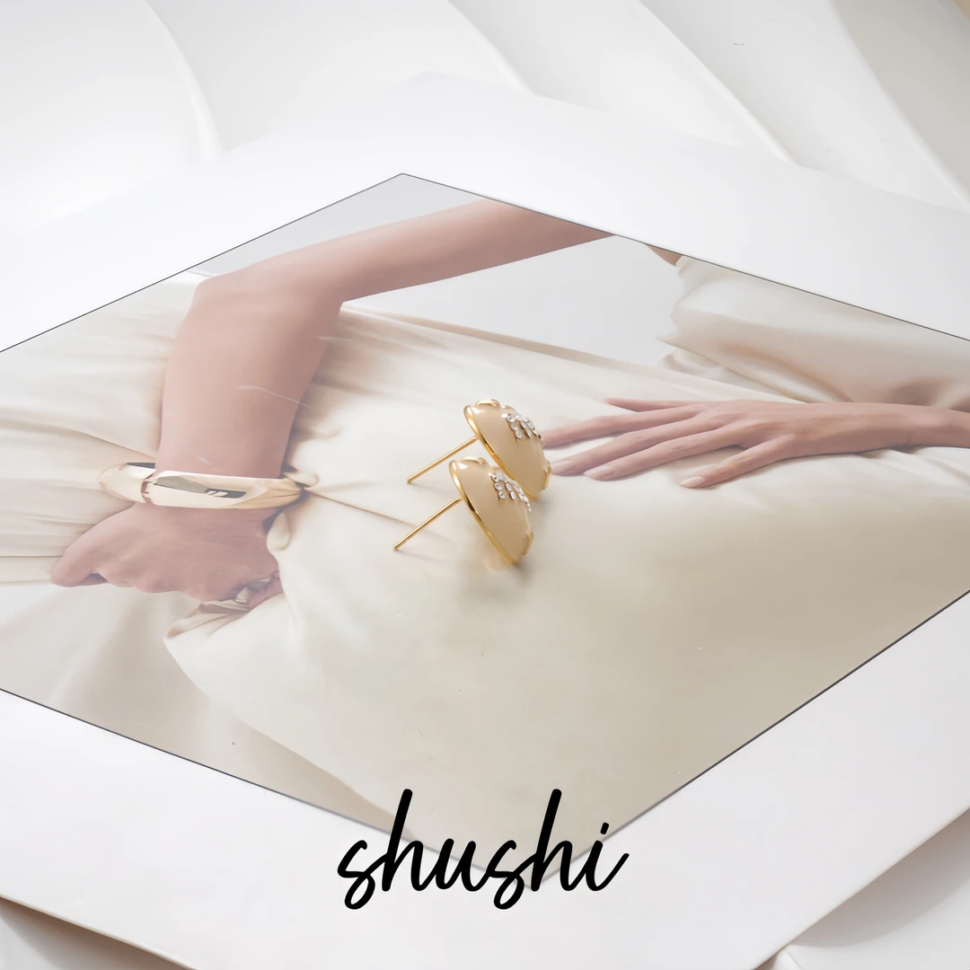 铜合金锆石耳饰 耳环9216