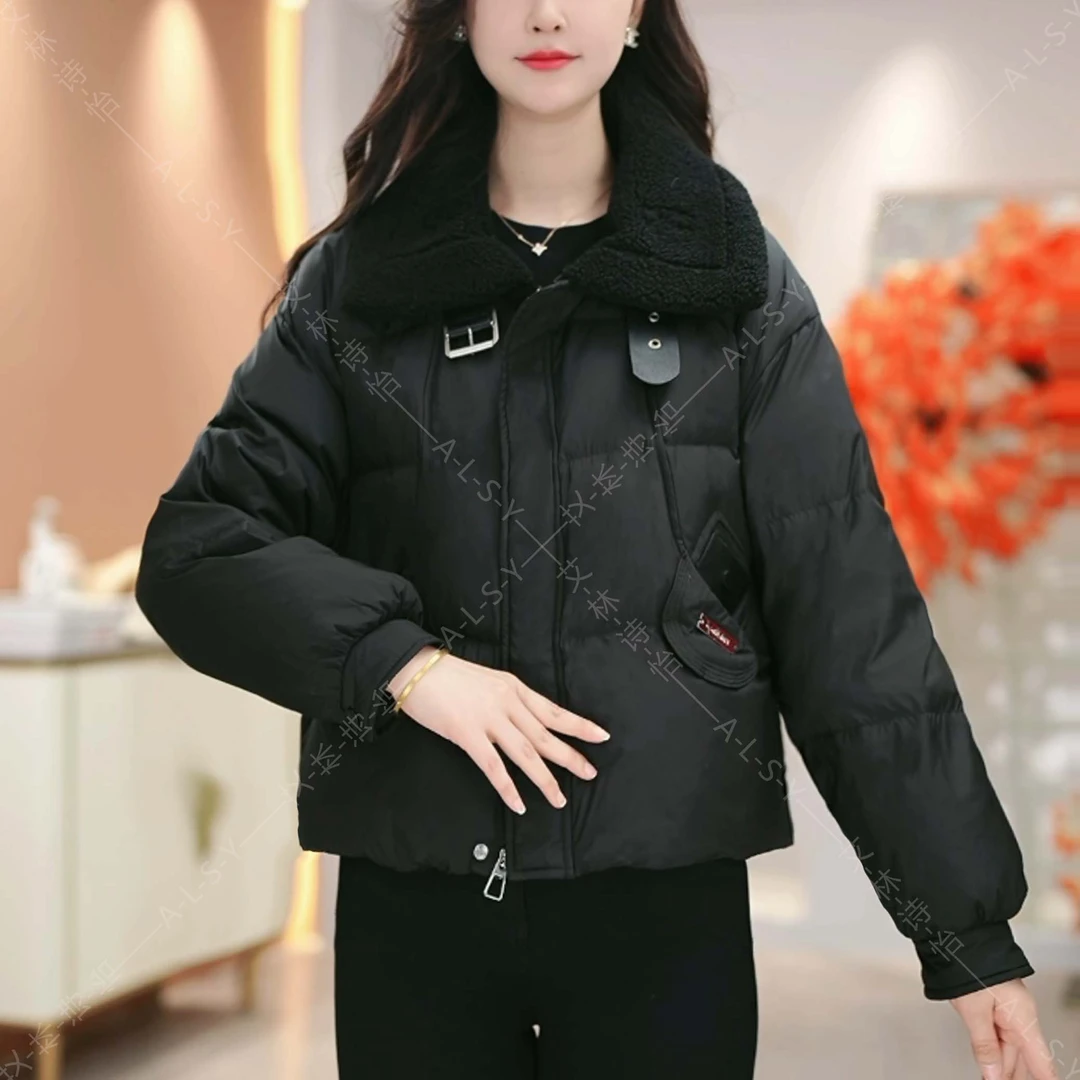 潮流时尚白鸭绒羽绒服女2024款冬装洋气时尚保暖气质显瘦24D16