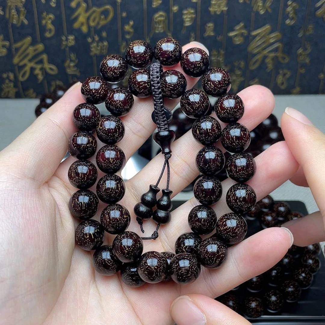 檀香紫檀（小叶紫檀）1.2 36颗 双圈 小爆满金星