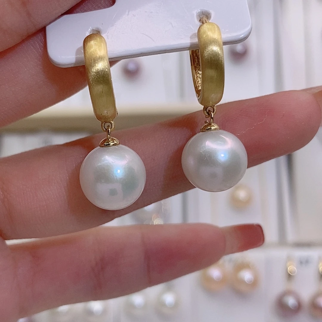 未镶嵌淡水珍珠耳饰喵**酱
