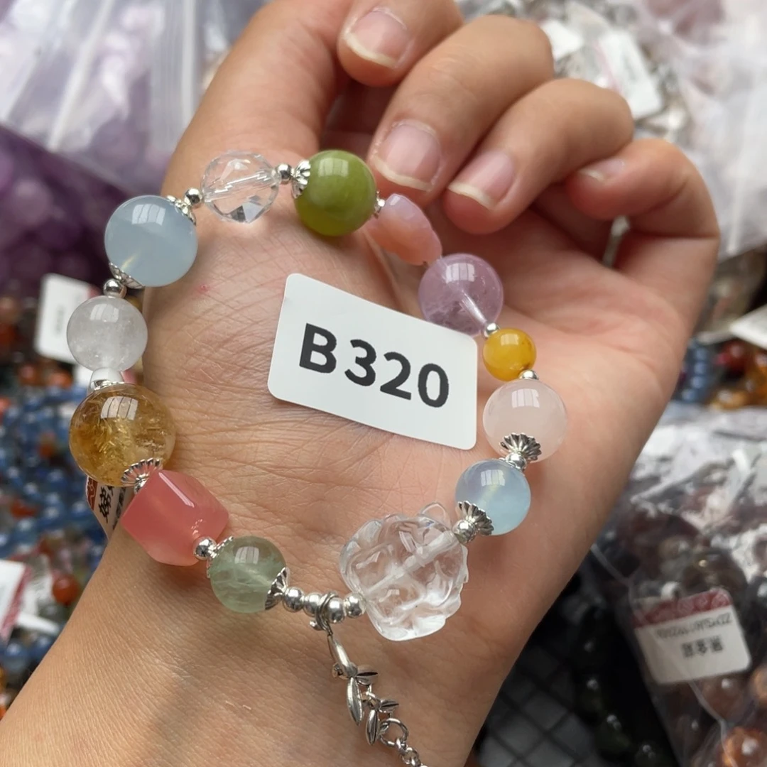 水晶手链未镶嵌多样性