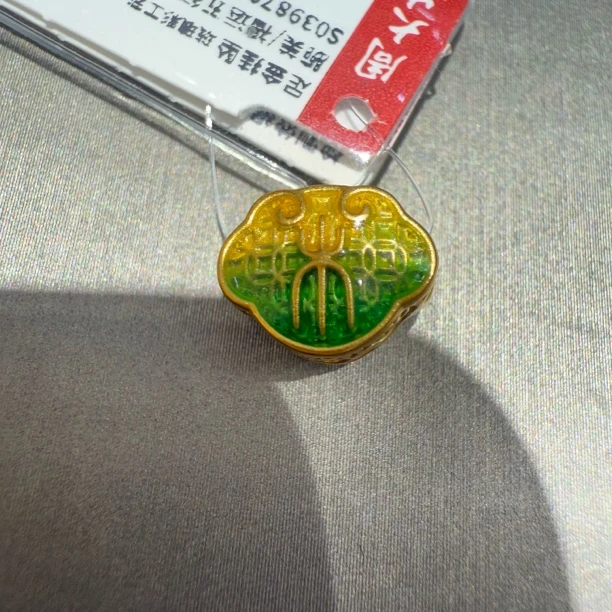 周大生足金腕美系列五行木转运珠