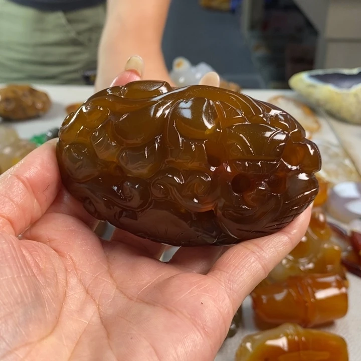 玛瑙/玉髓吊坠(不含链)未镶嵌