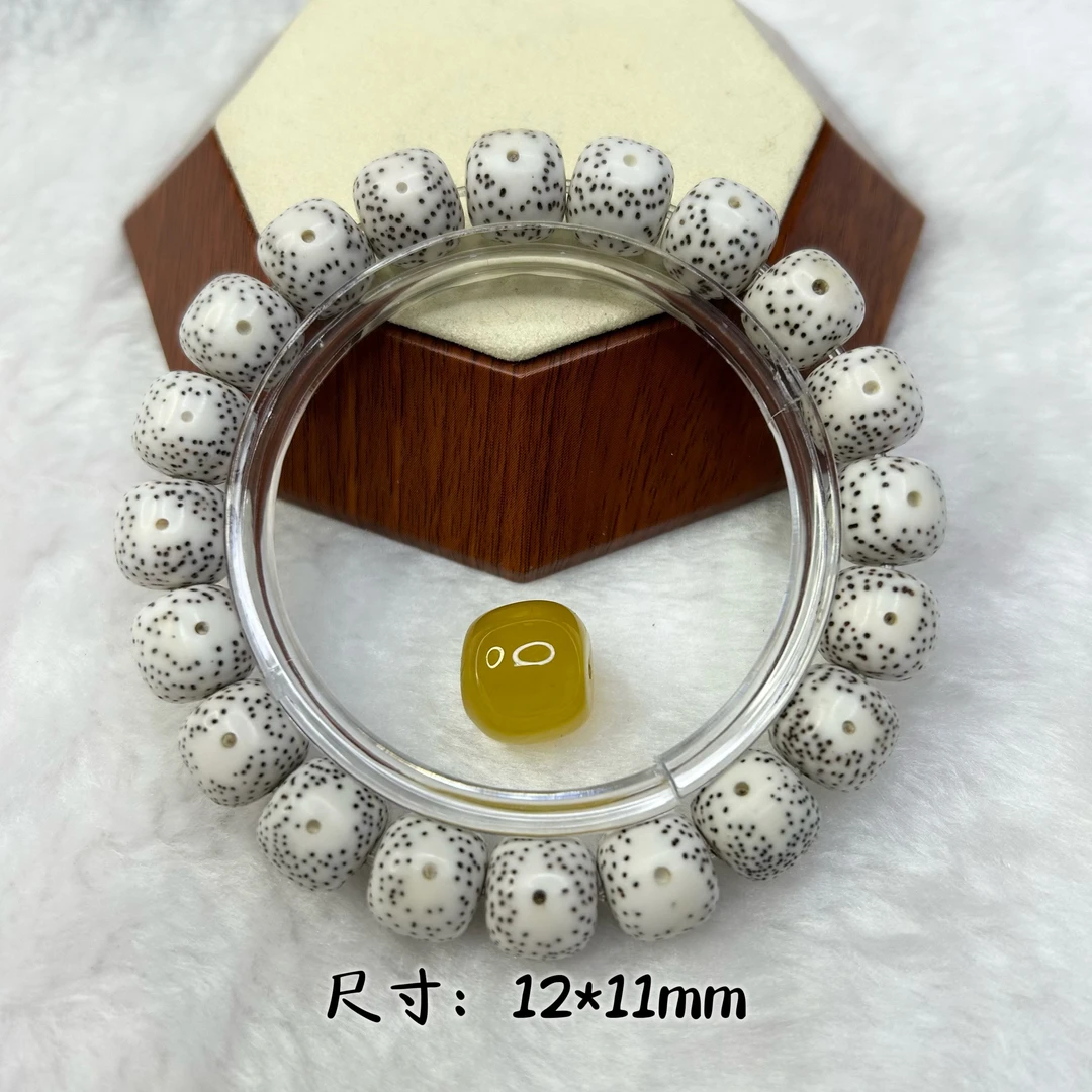 海南星月菩提手串原生态同枝月朗星细 高油高密盘玩串 绕指柔