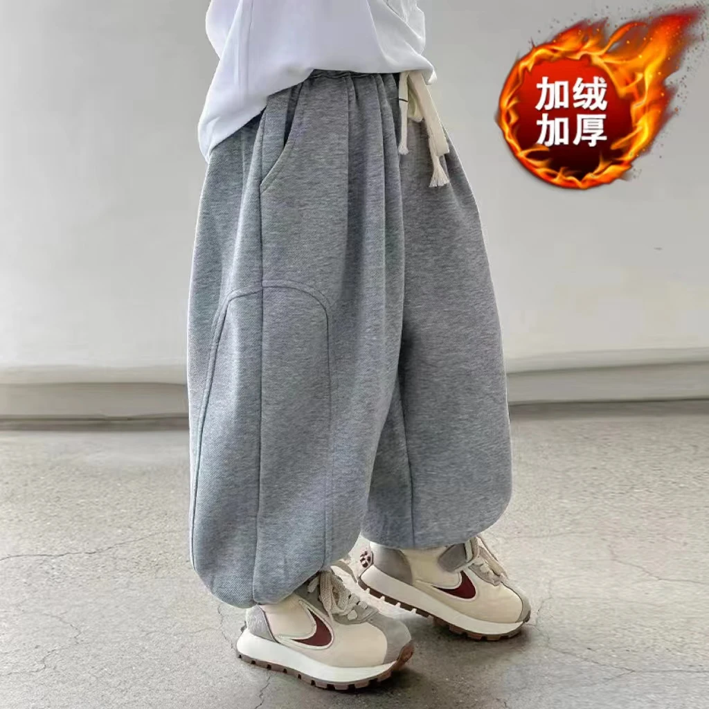 2025新款男童灯笼裤阔腿春秋装帅气儿童宽松运动哈伦裤休闲裤