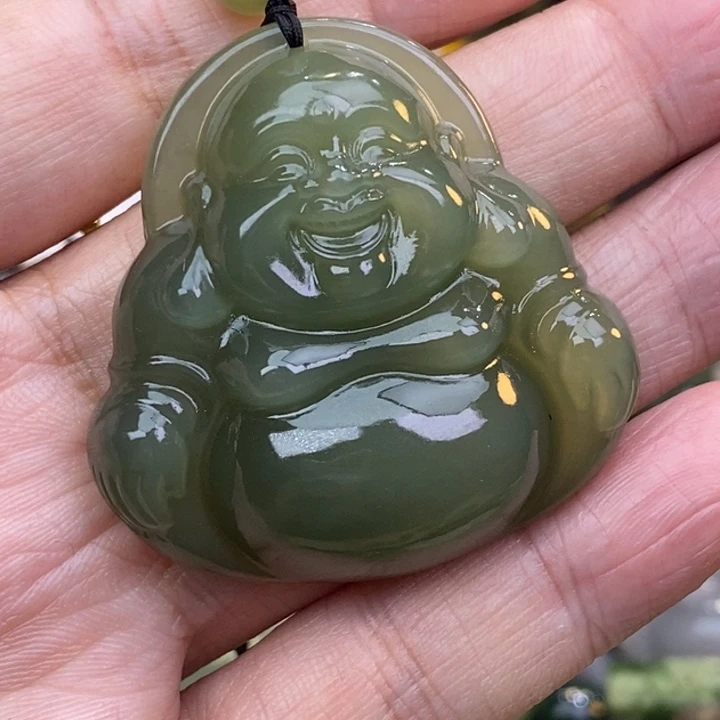白***云和田玉未镶嵌颈饰