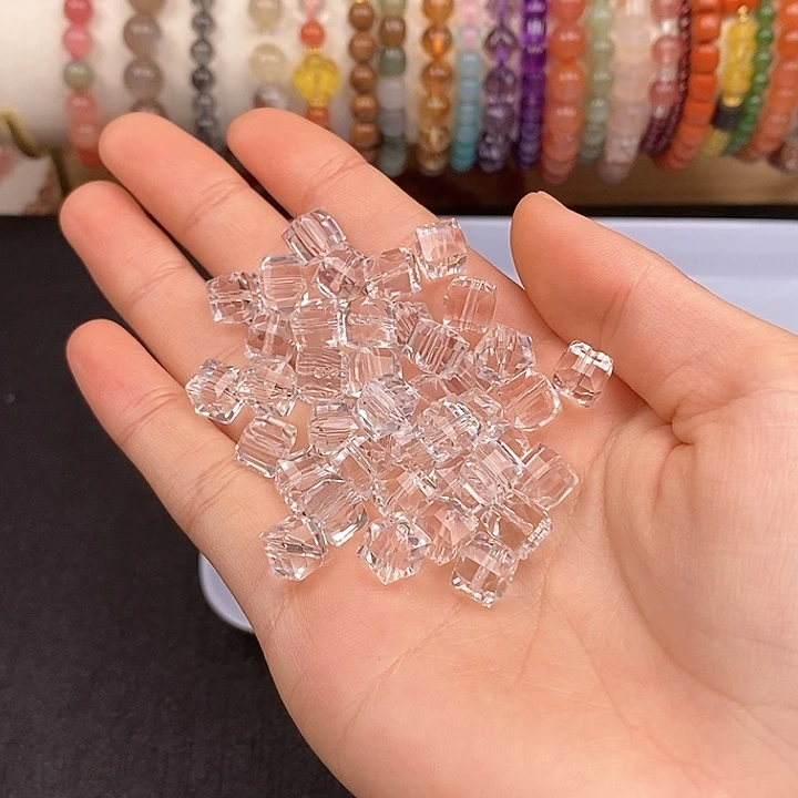 未镶嵌卡7.3白水晶30个玛瑙/玉髓