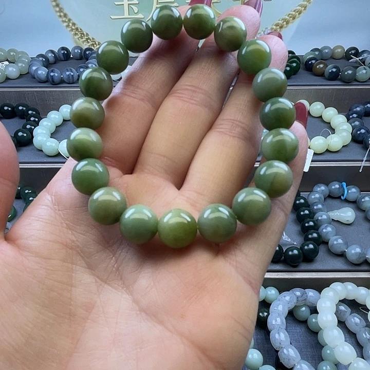 和田玉未镶嵌手链